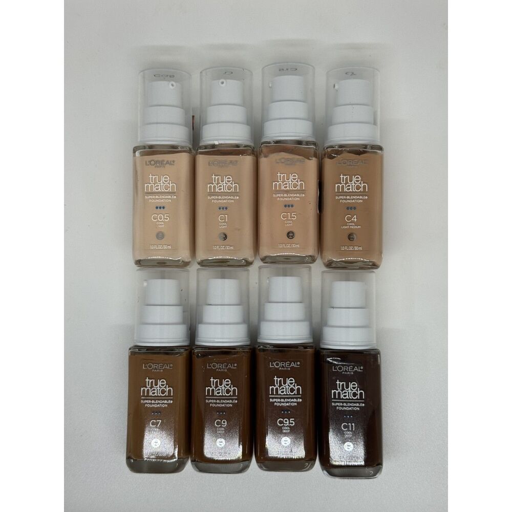 L'Oreal True Match Foundation - Beige to Deep Brown Cool Shades